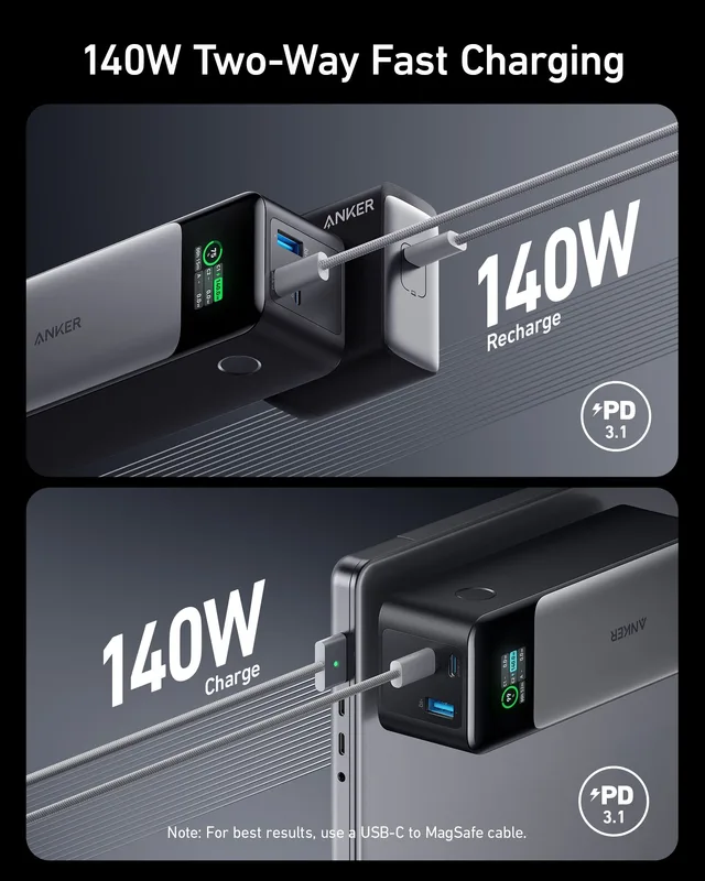 Anker 737 Power Bank 24.000 mAh 140W (PowerCore 24K), foto 2